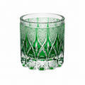 Green Bamboo Edo Kiriko Whisky Glass | Japanese Crystal Tumbler - Product image 1