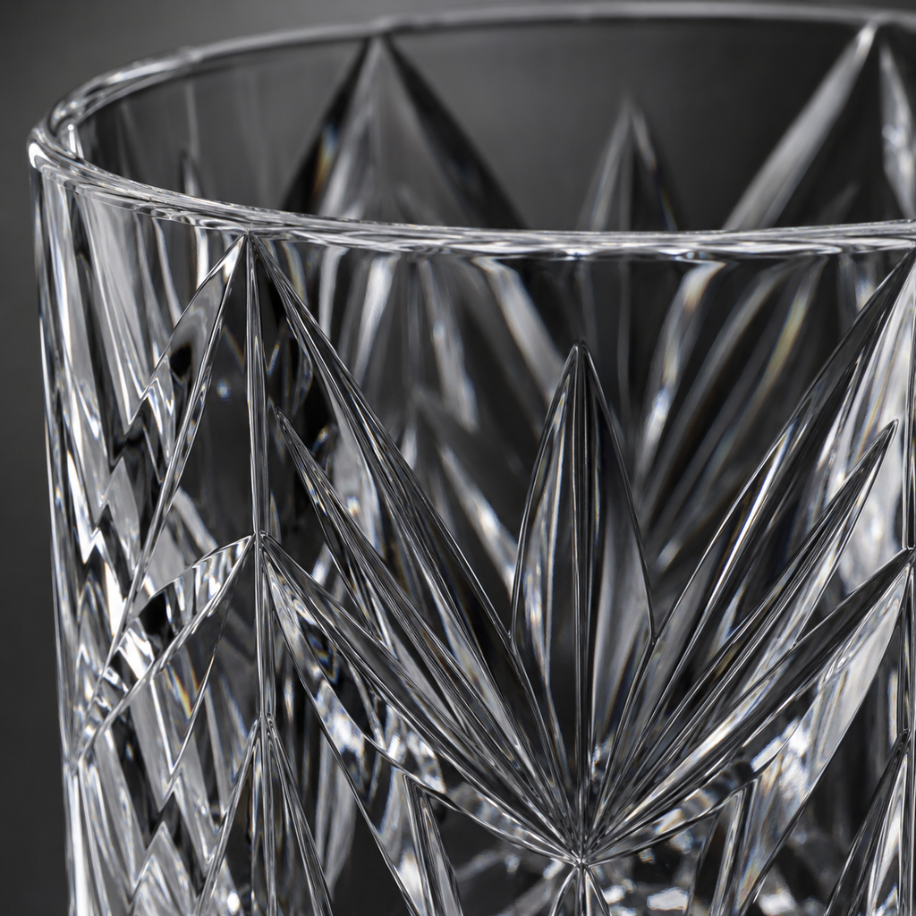 K9 Crystal Whisky Glass Gift Set | Pair of Faceted Tumblers - Product image 4