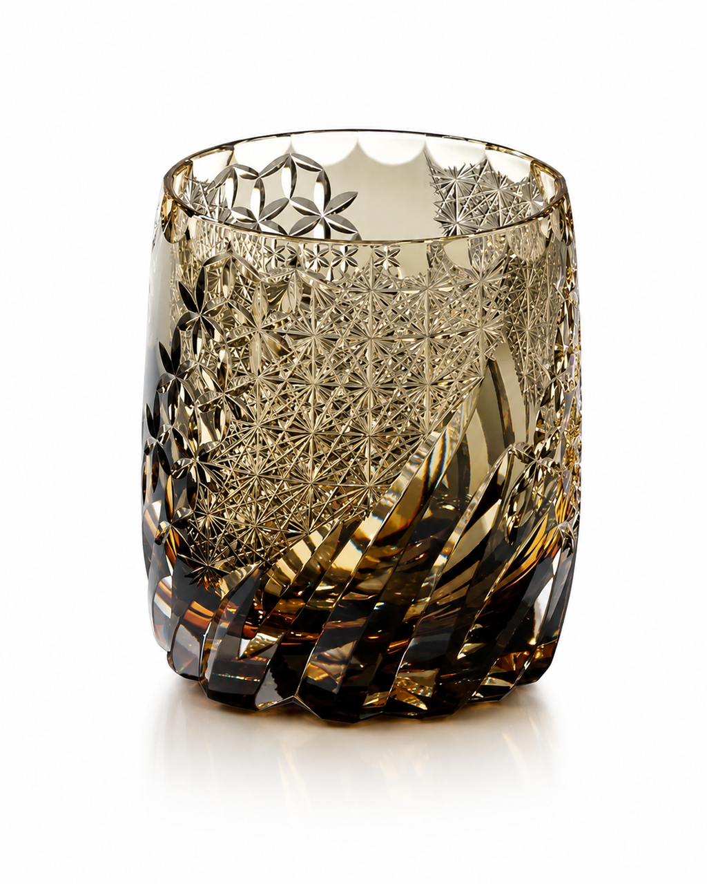 Dancing Wind Smoke Edo Kiriko Whisky Glass | Japanese Crystal Tumbler - Product image 1