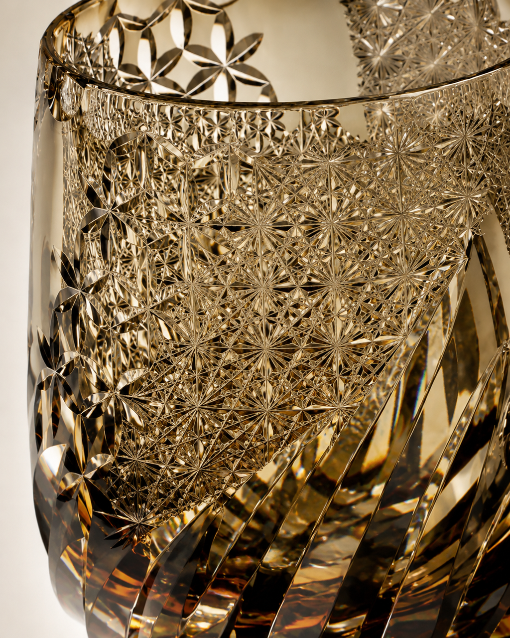Dancing Wind Smoke Edo Kiriko Whisky Glass | Japanese Crystal Tumbler - Product image 4