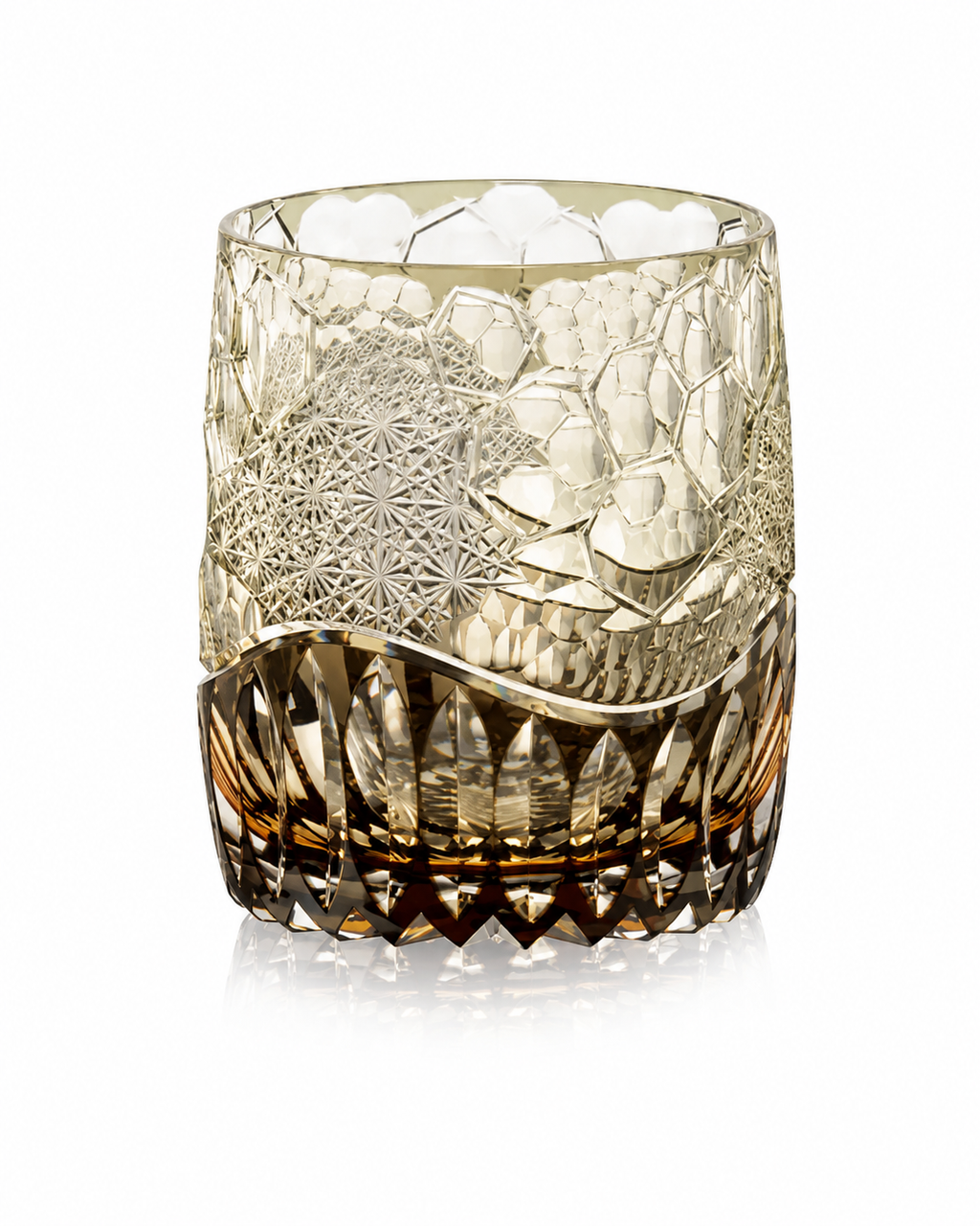 Snow Blossom Edo Kiriko Whisky Glass | Japanese Crystal Tumbler - Product image 1
