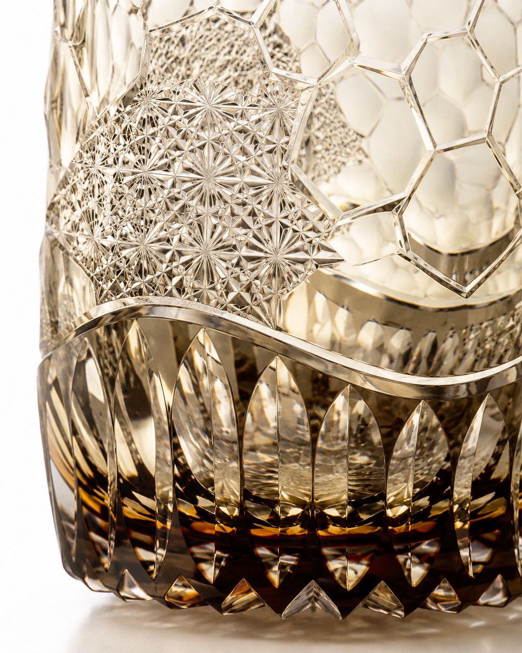 Snow Blossom Edo Kiriko Whisky Glass | Japanese Crystal Tumbler - Product image 4