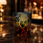 Ragnarok Variant Edo Kiriko Whisky Glass | Multicolor Japanese Tumbler - Product image 2