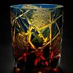 Ragnarok Variant Edo Kiriko Whisky Glass | Multicolor Japanese Tumbler - Product image 4