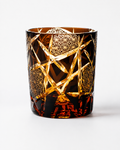 Ragnarok Amber Edo Kiriko Whisky Glass | Japanese Crystal Tumbler - Product image 1
