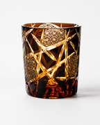 Ragnarok Amber Edo Kiriko Whisky Glass | Japanese Crystal Tumbler - Product image 1