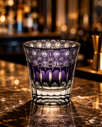 Violet Bloom Edo Kiriko Whisky Glass | Japanese Crystal Tumbler - Product image 2
