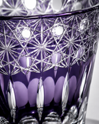 Violet Bloom Edo Kiriko Whisky Glass | Japanese Crystal Tumbler - Product image 4